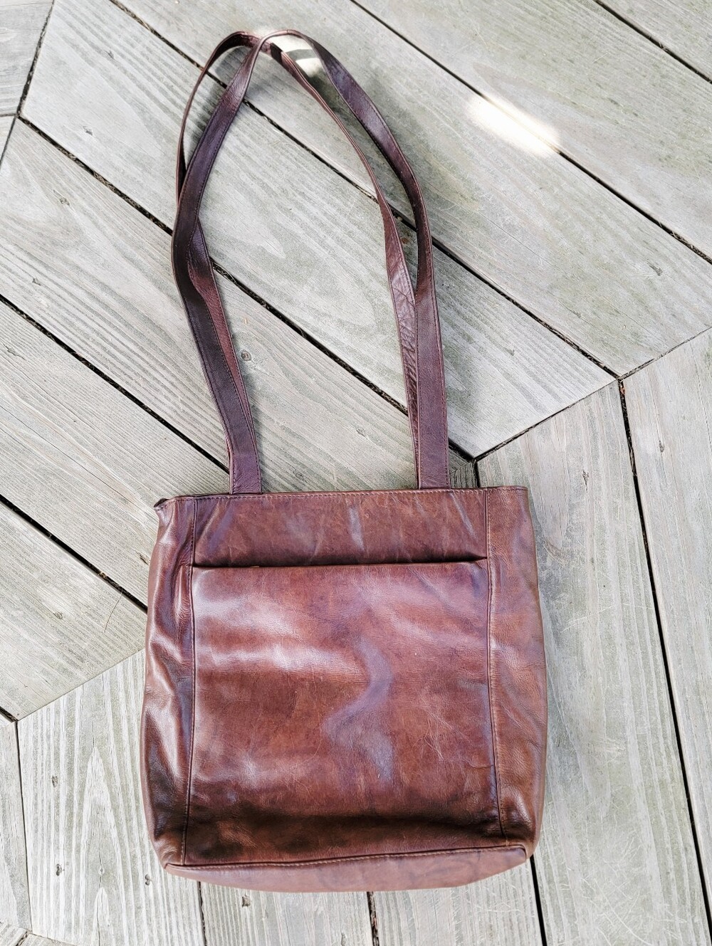 Wilson's genuine leather brown shoulder bag purse